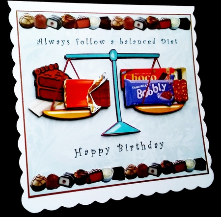 Always Follow a Balanced Diet - Decoupage by Diane  Hitchcox