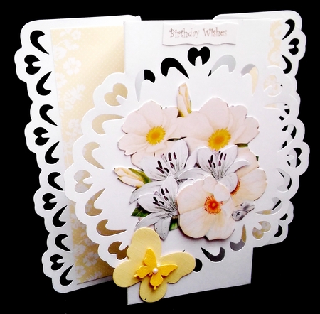 Beautiful Lilys and Roses 1 by Diane  Hitchcox