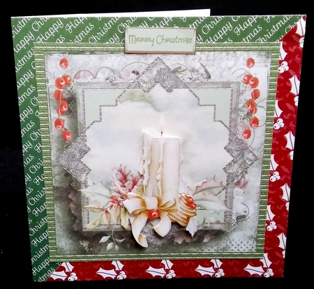 Christmas vintage candle by Diane  Hitchcox