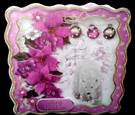 Bear in the Snow Wavy Edge Card Mini Kit by Diane  Hitchcox