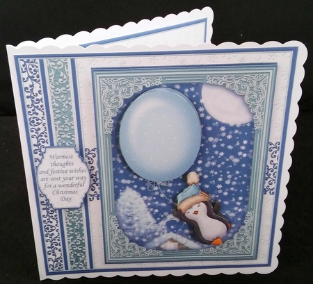 WADDLE UP Christmas Penguin 7.8 Decoupage & Insert Mini Kit by Diane  Hitchcox