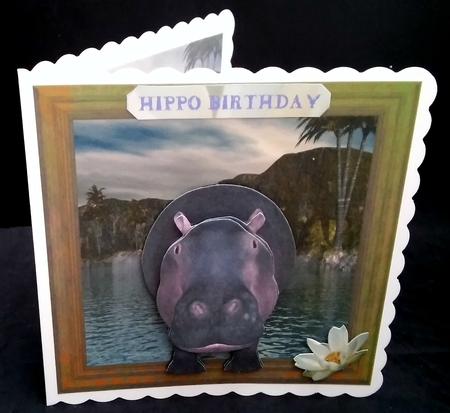 HUGE HIPPO BIRTHDAY GREETINGS MINIKIT by Diane  Hitchcox