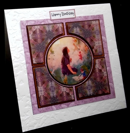 Lavender Fairy 6inch Architect Quad Topper by Diane  Hitchcox