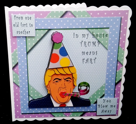 In My House Trump means Fart - decoupage by Diane  Hitchcox