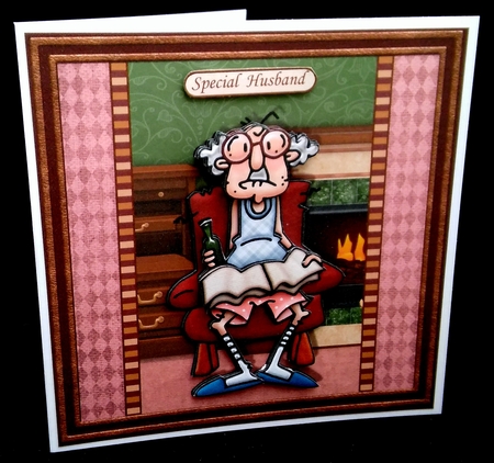 MARRIAGES ARE MADE IN HEAVEN 7.5 Humorous Decoupage & Insert Mini Kit by Diane  Hitchcox