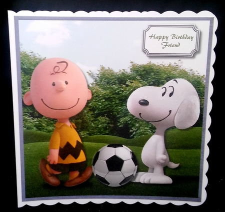 Charlie brown and snoopy football by Diane  Hitchcox
