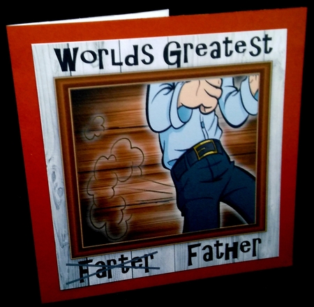 Worlds Greatest Father Humour 8x8 by Diane  Hitchcox