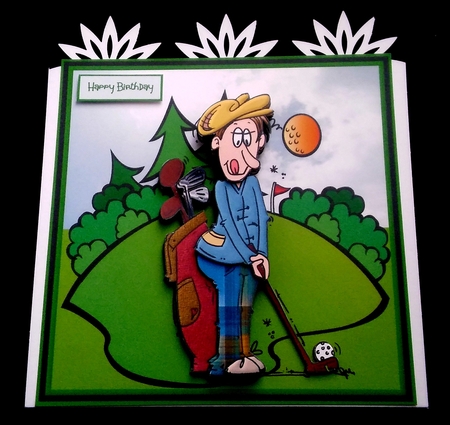 The golfer by Diane  Hitchcox