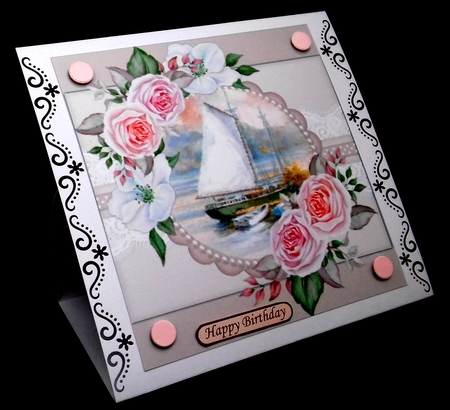 Ship in the Harbour 4 by Diane  Hitchcox