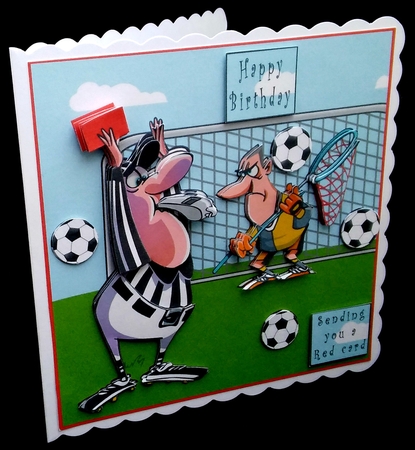 Sending You The Red Card - Decoupage by Diane  Hitchcox
