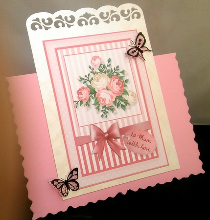 To Mum with Love Bouquet Card by Diane  Hitchcox