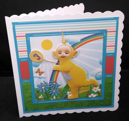Teletubbies Everyday Fun 7x7 Card Front 1 by Diane  Hitchcox