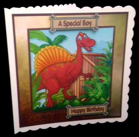 Dinosaur Spino Card Topper by Diane  Hitchcox