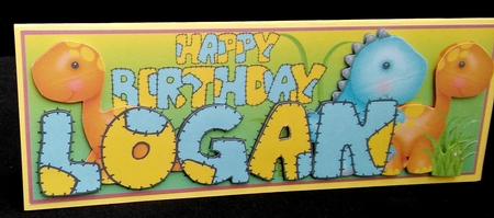 PATCHWORK DINOSAURS NAMES - LOGAN by Diane  Hitchcox