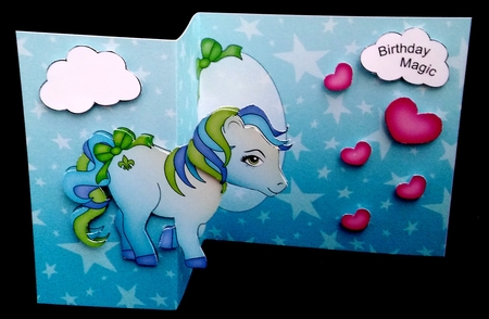 3D Shaped No-Hole Fold Back Mini Kit -   Cute Little Pony Peppermint by Diane  Hitchcox