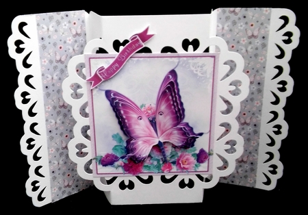 Pink Butterfly by Diane  Hitchcox