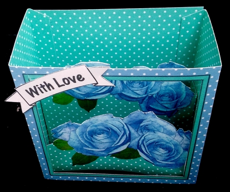 3D Floral Diorama Shadow Box Card Mini Kit  - Bouquet of Roses by Diane  Hitchcox