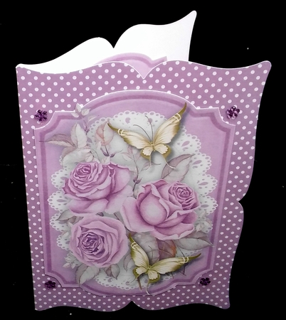 Print, Cut and Fold Lilac Roses  by Diane  Hitchcox