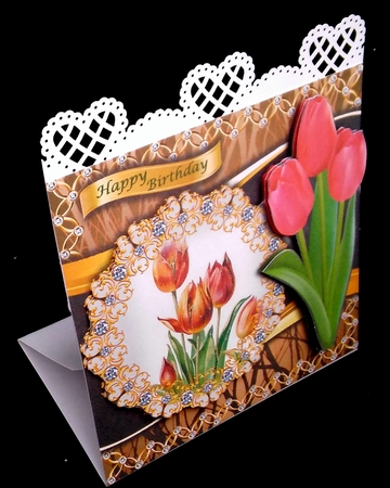 Bejewelled Blooms - Tulip by Diane  Hitchcox