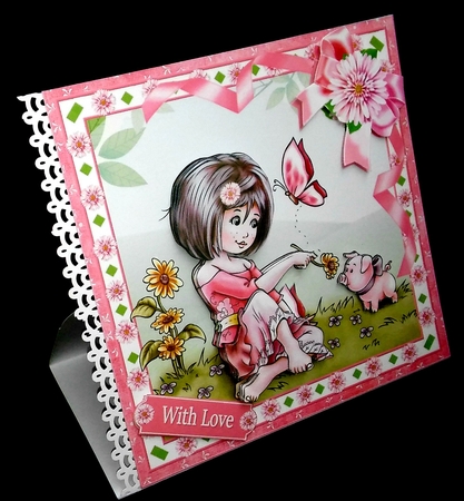 8x8 adorable spring piglet mini kit by Diane  Hitchcox