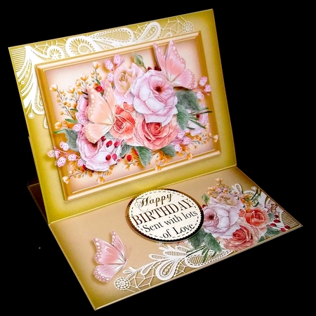 Special Day Floral Easel 2 by Diane  Hitchcox