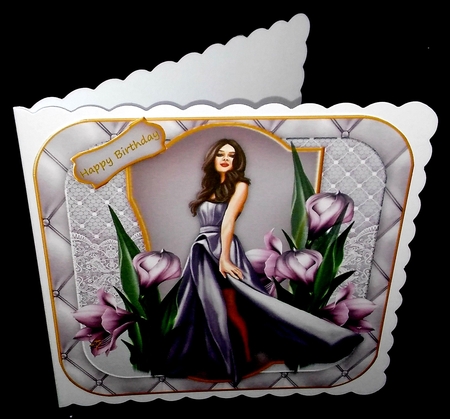 Beautiful Lady & Amaryllis Topper by Diane  Hitchcox