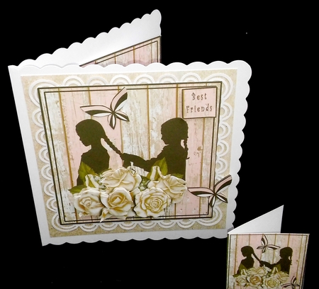 Best Friends Hair Day - Decoupage by Diane  Hitchcox