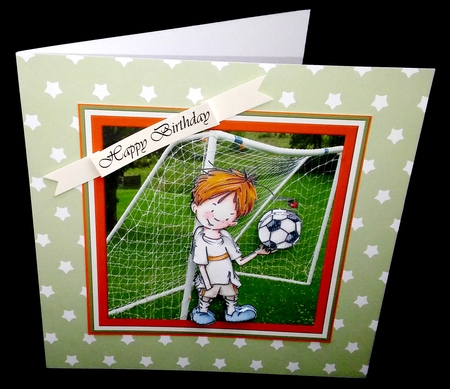 Football boy by Diane  Hitchcox