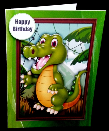 Cute Crocodile  by Diane  Hitchcox