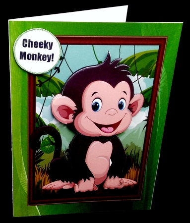 Cute Monkey by Diane  Hitchcox