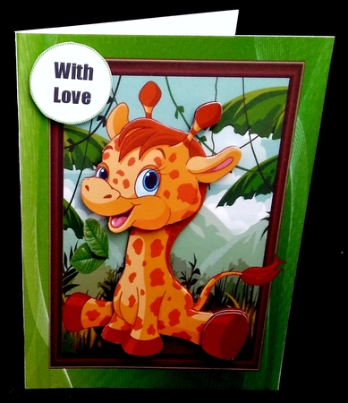 Cute Giraffe by Diane  Hitchcox