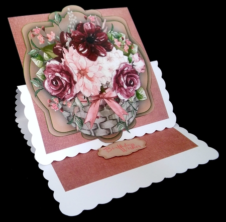 Beautiful Basket of  Mixed Flowers  by Diane  Hitchcox