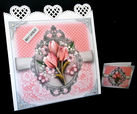 Polka Dots and Lace Flowers Bumper Kit by Diane  Hitchcox