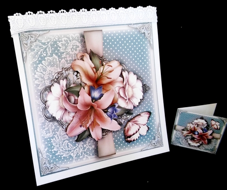 Polka Dots and Lace Flowers Bumper Kit by Diane  Hitchcox