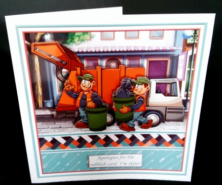 REALLY RUBBISH CARD Humorous 7.5 Decoupage & Insert Various Occasions by Diane  Hitchcox