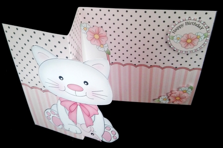 3D Shaped No-Hole Fold Back Mini Kit - Cute Little Cat Bella by Diane  Hitchcox