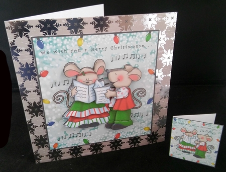 We Wish You A Merry Christmouse - Decoupage by Diane  Hitchcox