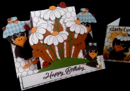 Cool Crows Centre Step Up Card by Diane  Hitchcox