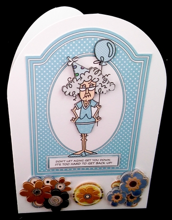 Stella Birthday Topper - Dont Let Aging Get You Down by Diane  Hitchcox