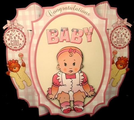 Baby Girl in Pink by Diane  Hitchcox