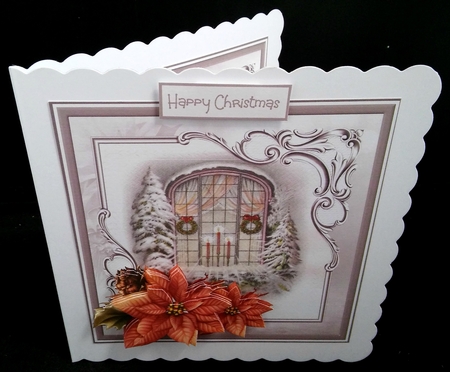 Christmas window by Diane  Hitchcox
