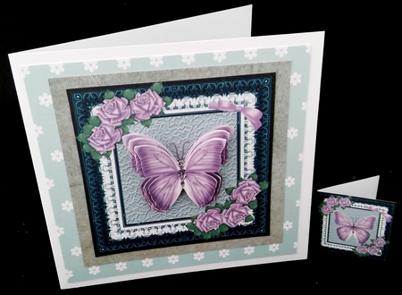 Jewelled Butterfly - Lilac Mini Kit by Diane  Hitchcox