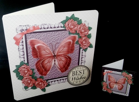 Jewelled Butterfly - Rose Mini Kit by Diane  Hitchcox