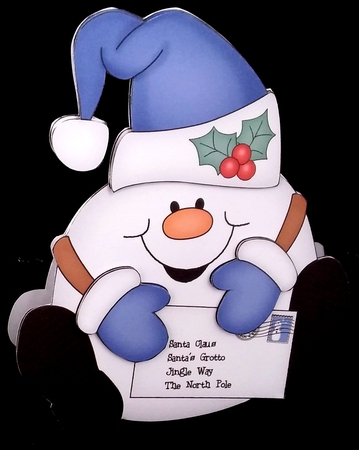 3D Shaped Christmas Card Kit - Snowball Sam has a Letter for Santa by Diane  Hitchcox