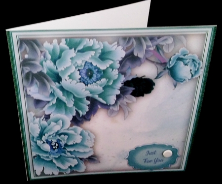Beautiful Blue Peonys by Diane  Hitchcox