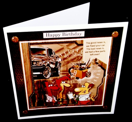 Parts Left Over Card Topper 2 by Diane  Hitchcox