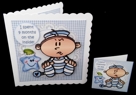 7x7 baby boy out at last mini kit by Diane  Hitchcox