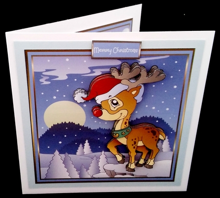 Rudolf reindeer by Diane  Hitchcox