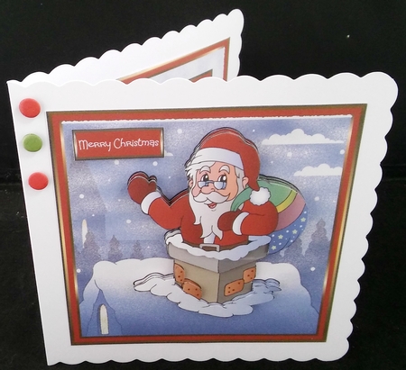 Santa got stuck in the chimney by Diane  Hitchcox