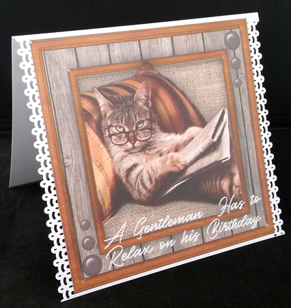 A Gentlman Has to Relax On His Birthday by Diane  Hitchcox